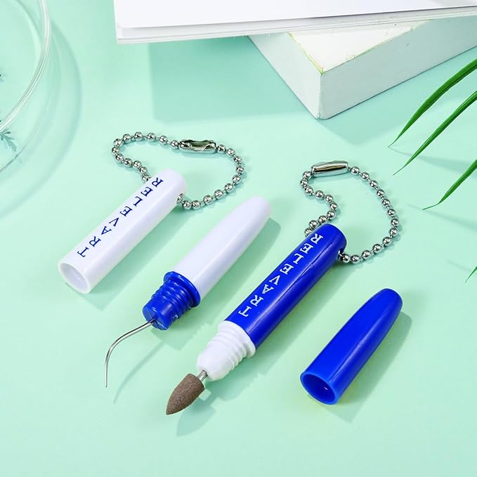 Teeth Hook Grinding Head Set - 4Pcs Tools for Teeth Cleaning Travel-Friendly Design for Oral Health Maintenance