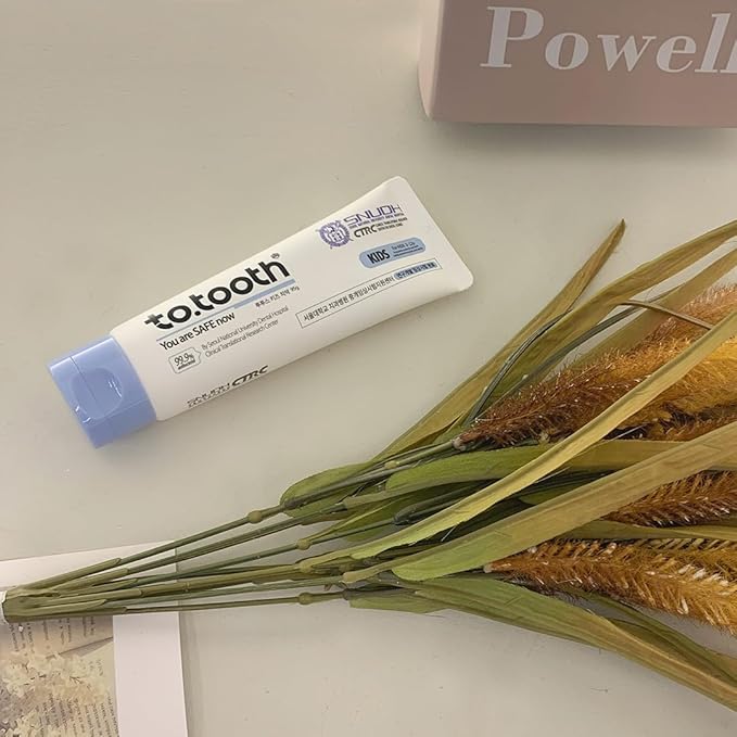 Generic totooth Kids Toothpaste 3.35oz – Fluoride-Free, Natural Ingredients, Gentle Foaming, Safe if Swallowed, with Fennel Herb Oil