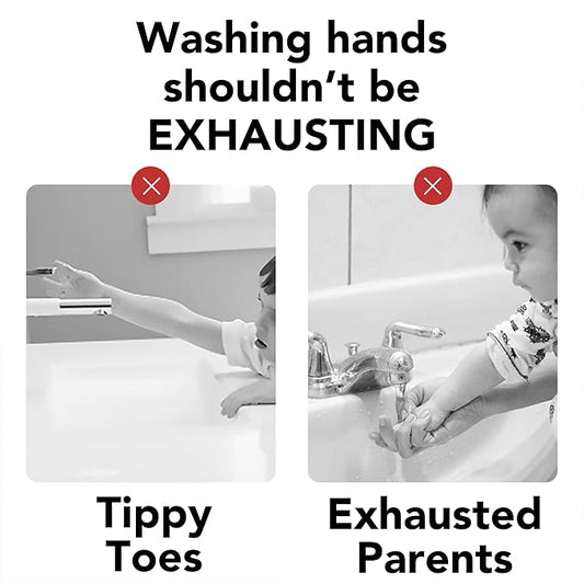 Faucet Extender for Toddlers and Kids, fits Sink spout tub for Kitchen and Bathroom. Promotes Hand Washing, Hygiene Awareness Independence. Cartoon Design w/Universal fits(Blue, Pink, 2PCS)