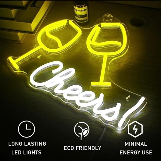 LED Neon Sign Night Light for Wall Party Décor Bedroom Room Bar Wedding Home Birthday Art Decoration Christmas with USB Chain Light modulator 5v 16.5"*9.1"