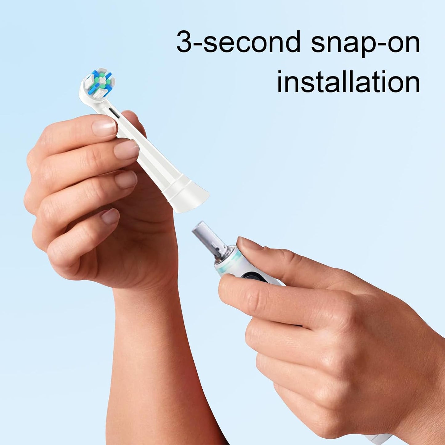 Toothbrush Replacement Heads for IO 2/3/4/5/6/7/8/9/10 Series Electric Toothbrush,Replacement Brush Heads Compatible with Oral B,8 Count