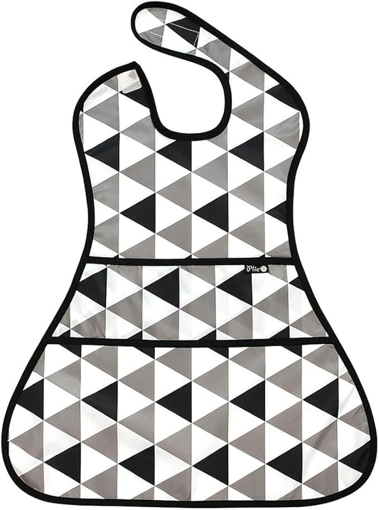 Full Coverage Waterproof Feeding Bib for Toddlers – Extra Long Apron Bib for Mealtime, Self-Feeding, High Chairn