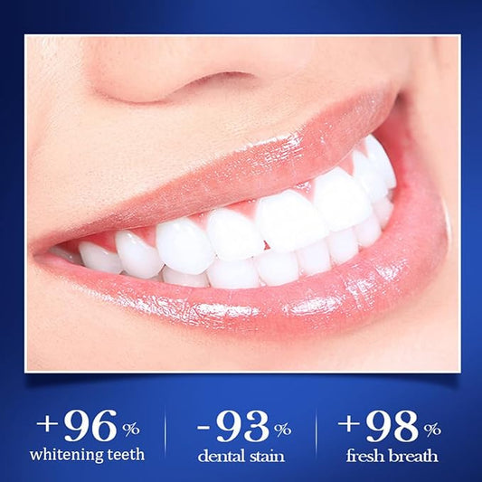 Press Toothpaste,Baking Soda Whitening Toothpaste,Stain Removal Whitening Strong Cleaning Power Natural Stain Remover Fluoride-Free (310 g)