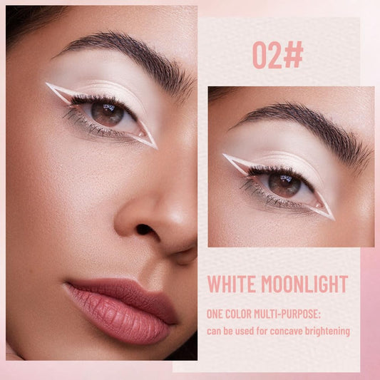 Pearlescent mini Eyeshadow Highly Pigmented Blend Matte & Shimmer EyeShadow,Cream Moisturizing Waterproof&Long Lasting Eye Makeup Natural Luminous Makeup Look (B01, 1 Count (Pack of 1))