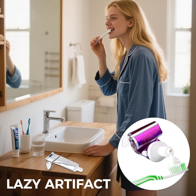 Toothpaste Squeezer, Metal Tube Squeezer Key Stainless Steel Toothpaste Roller Tube Wringer for Paint, Cream, Cosmetic and Hair Dye (6 PCS)