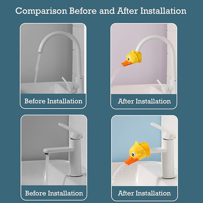 Faucet Handle Extender Set - Faucet Extender for Toddlers Faucet Handle Extender for Toddlers Faucet Extender for Kids(Yellow-Yellow)