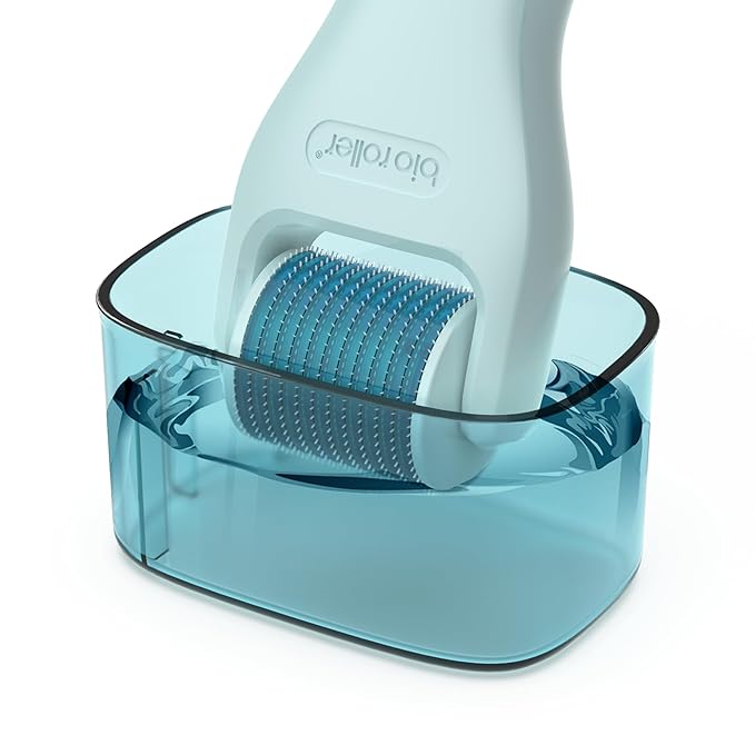 10 In 1 roller kit Face Massager Jade Ice Roller Microneedling Derma Rolling System Facial Cleaning Brush With Travel Case