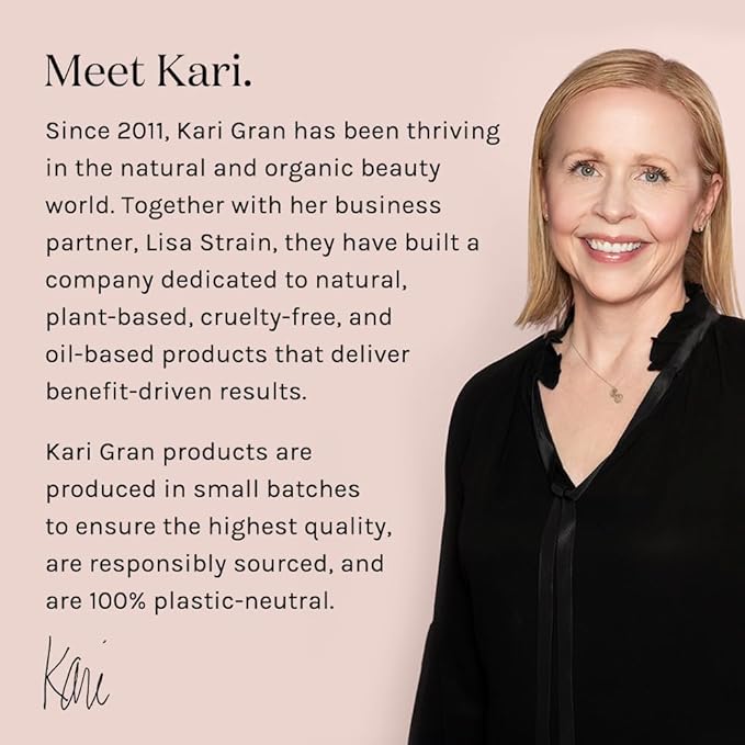Kari Gran Lip Whip | Moisturizing Lip Balm with Organic Oils | Peptide Smoothing | Rich Buttery Texture, Hydrates & Protects | Non-GMO, Organic Ingredients, Made in USA