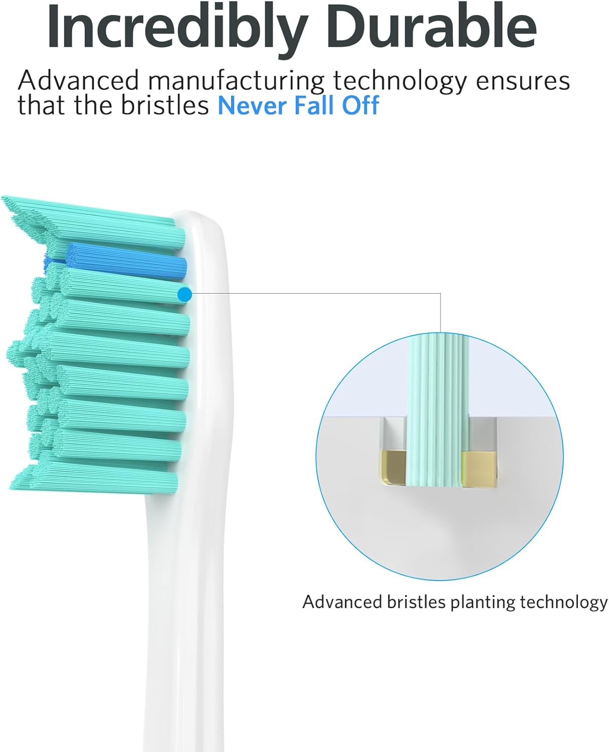 Replacement Toothbrush Heads for Philips Sonicare Replacement Heads E-Series, Essence, Xtreme, Elite, Electric Replacement Brush Head for Phillips Sonicare, for Philips Sonic Care Toothbrush,4 Pack.