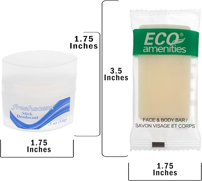 Moda West 96 Kits - Bulk Case of Wholesale Teen Basic Toiletries for Men, Women, Travel, Charity