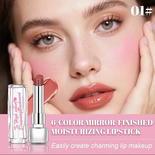 Nude Plumper Moisturizing Butter Lipstick for Women, Natural Tinted Lip Balm Shine Nourishing Hydrating Lip Gloss Stain for Dry Lips, Lightweight Lip Liner Care Makeup, Vegan, 1Pc Pale Nude