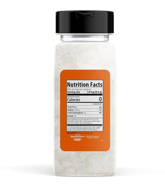 Unpretentious Baking Soda, 2 Cups, Natural Leavening Agent, Convenient Dual-Purpose Shaker Lid (19.2 Ounce)
