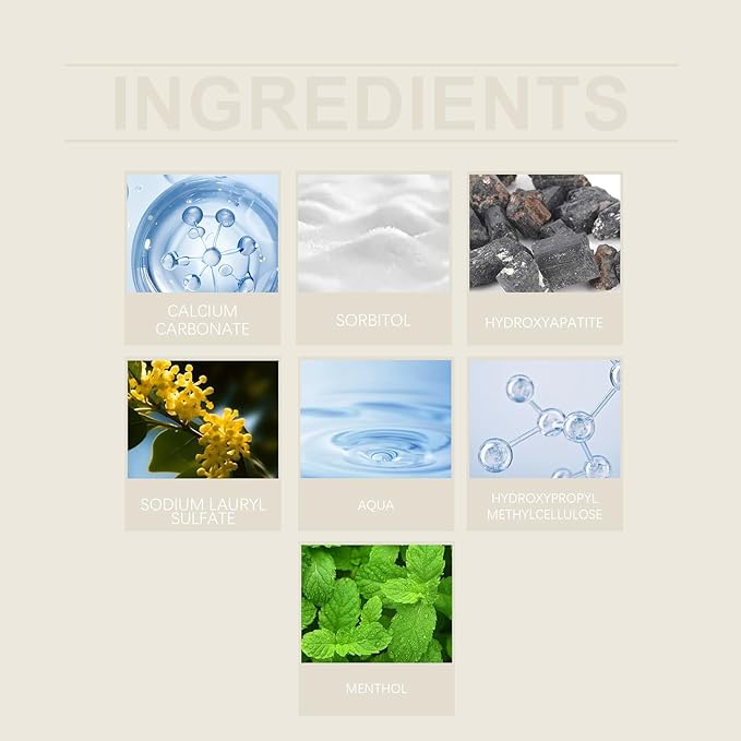 Natural Tooth Refresh Toothpaste,Hydroxyapatite Toothpaste, Enamel Protection and Tooth Strengthening, for Fluoride-Free Formula for Sensitive Teeth (2pcs)