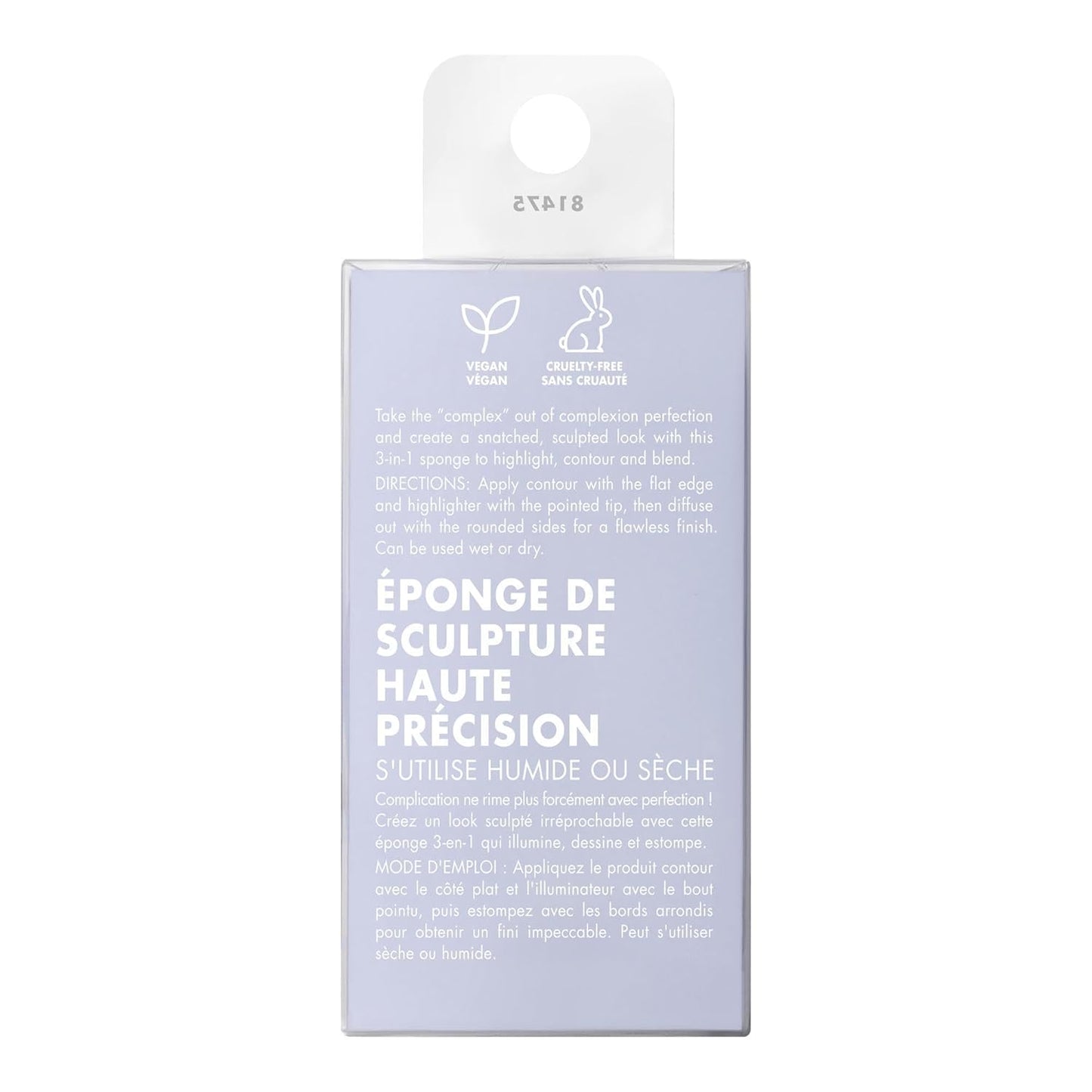 e.l.f. Precision Sculpting Sponge, 3-in-1 Sponge For Contouring & Blending To A Smooth Finish, Great For Cream & Powder Formulas, Vegan & Cruelty-Free