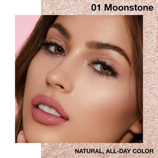 Single Cream Eyeshadow,Pink Brown Shimmer Eye shadow Pallette,Long Lasting Glitter Eyeshadow,Soft Shimmer Eye Makeup,Vegan & Cruelty-Free Mini Eye shadow for Brown Blue Green Eyes. 01#