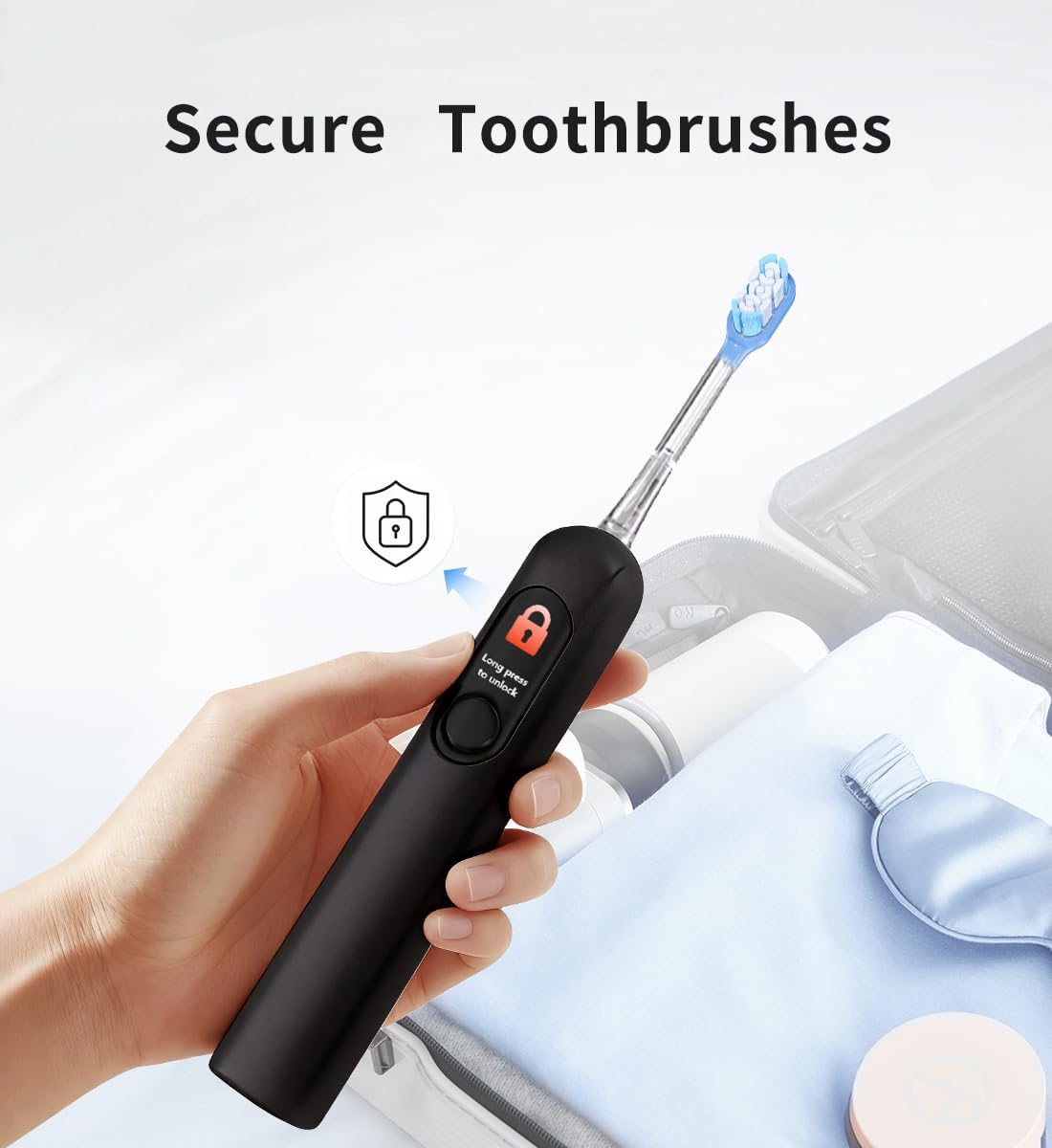 Electric Toothbrush with AI Smart Display, 4 Modes with Missed Spot Detection, Pressure Sensor, 2 Mins Timer, 40° Oscillating 52000 VPM Sonic Toothbrush with Travel Case, 2 Brush Heads, IPX7