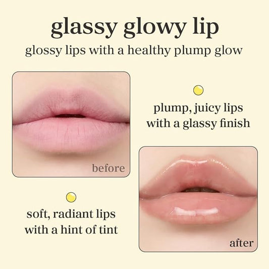 NOONI Korean Lip Oil - Applecoco | Long-Lasting, Moisturizing, Plumping, Revitalizing for Dry Lips, Waterproof, No Peel Off, Hydrating, Stocking Stuffers, Preppy Stuff, 0.12 FL Oz