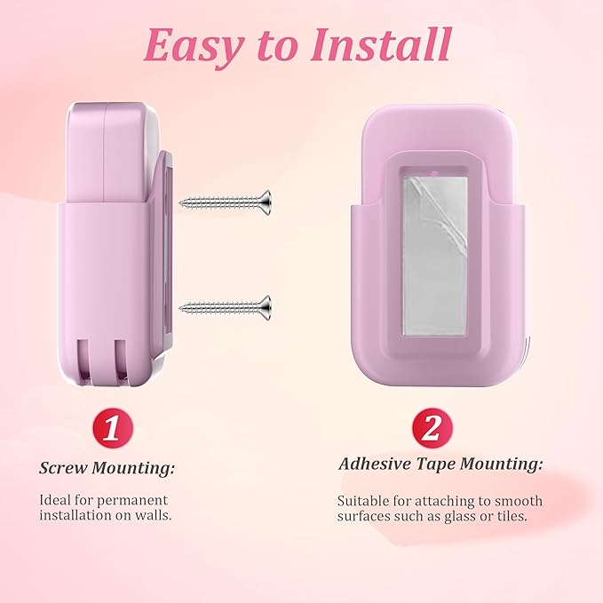 Timer for Kids Brushing: 2 Minutes Teeth Brush 20 Seconds Hand Washing 5 Min Toilet 15 Min Shower, Time Management Tool for Children - Pink