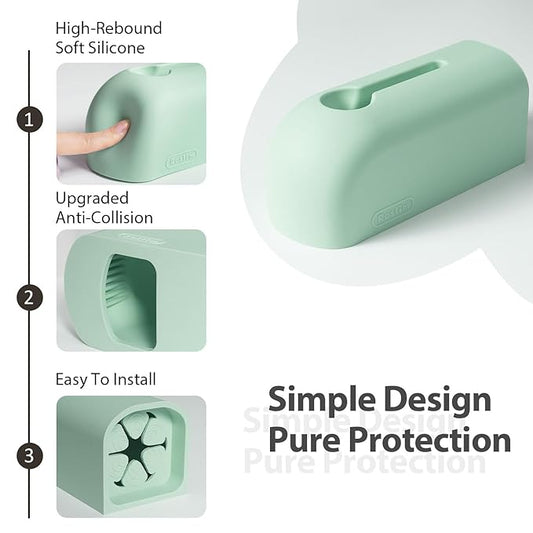 Silicone Bathtub Spout Cover, Faucet Protector for Kids, Bath Spout Guard for Baby Safety, Soft Silicone Tub Faucet Cover, Water Spout Cover for Child Safety, Universal Fit (Aqua)