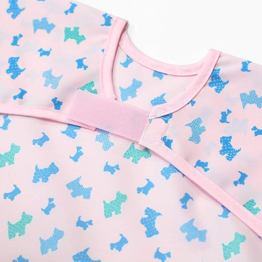 Long Sleeve Waterproof Bib for Toddlers – Soft Feeding Smock for Baby Mealtime, Self-Feeding,BPA-Free, Easy Clean