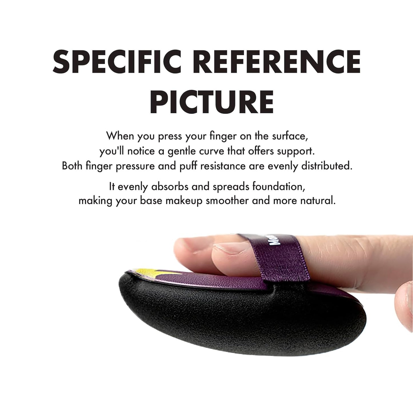 Momo's Workshop Eggplant Makeup Sponge Set - Dual Wet & Dry Use, Reinforced Strap, Even Foundation Application, for Cushion/Cream Foundation to Achieve Natural Finish,2pcs,L+M & Storage Case