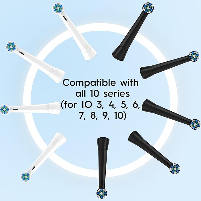 Replacement Heads for IO Replacement Heads,Brush Heads Compatible with Oral B iO 3/4/5/6/7/8/9/10 Series Electric Toothbrush,10 Count IO Refills Head