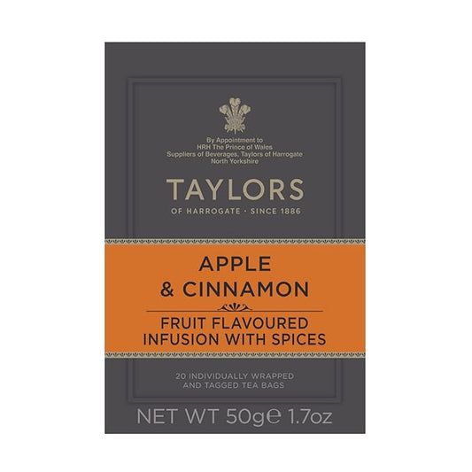 Taylors of Harrogate Apple & Cinnamon Herbal Tea, 20 Count (Pack of 1)