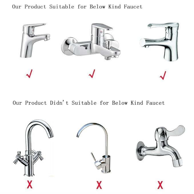 AKOAK 2 Pcs/Pack Safe Baby Faucet Extenders Natural Leaves Design Faucet Handle Extensions Sink Handle Extenders for Babies,Toddlers,Kids and Children(Brown and Blue)