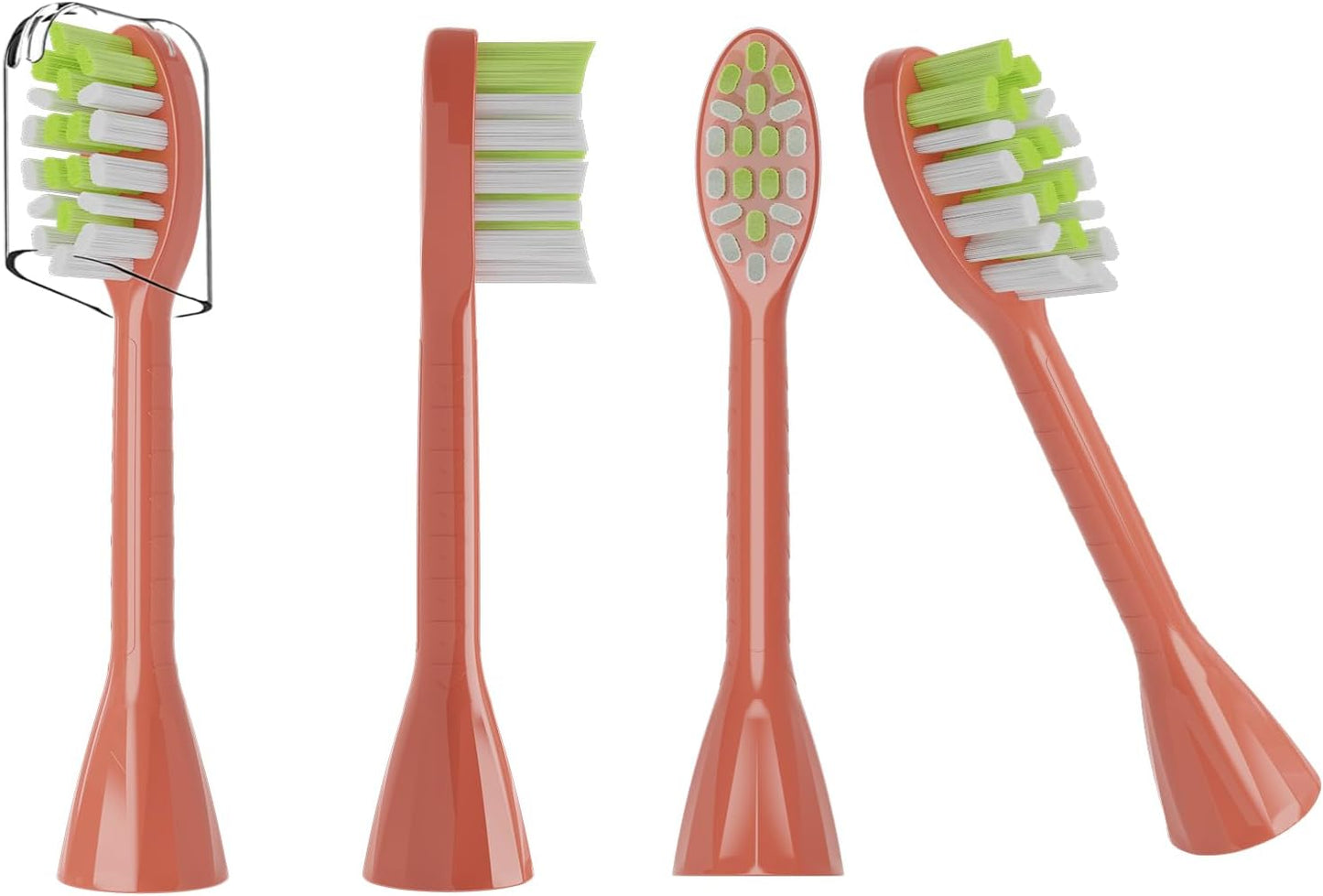 One Series Replacement Toothbrush Heads Pisonicleara Compatible with sonicare Philips One Series BH1022/03 HY1100/02 HY1102 (8-pc) Battery Brush, Mango Snow White Travel Refill