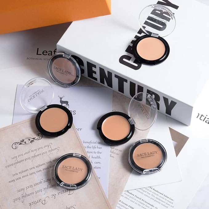 3 Pack Full Coverage Concealer Cream Makeup, Waterproof Matte Smooth Concealer Corrector Long Wearing for Dark Spot Under Eye Circles Cover (3×5g/0.18Oz, #52 Warm Natural)