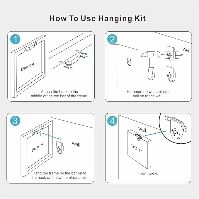 NATVVA 3 Pieces Wall Art Prints Dental Anatomy Poster Tooth Structure Picture Teeth Numbering System Canvas Wall Painting for Dentist Office Decoration with Inner Frame
