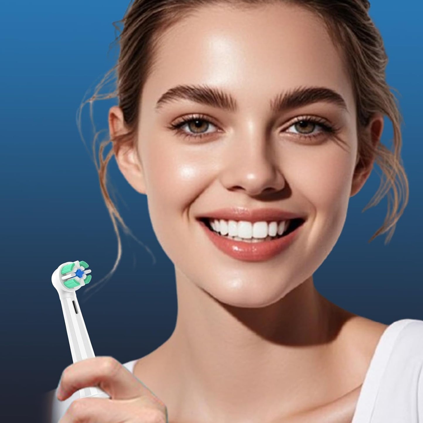 10 Pcs IO Replacement Heads Compatible with Oral B IO 2/3/4/5/6/7/8/9/10 Series Electric Toothbrush, Brush Heads Compatible with Oral B IO for Teeth Cleaning and Gum Protection (White)