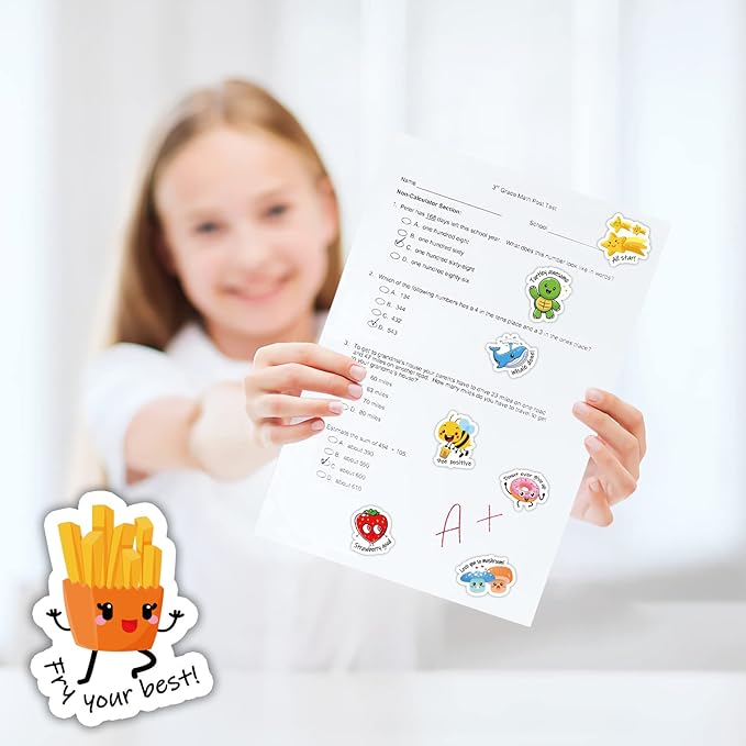 900PCS Punny Teacher Stickers for Students, Funny Teacher Reward Sticker for Kids Classroom Supplies Motivational Potty Training Sticker Cute Animal Incentives Stickers for Kids Toddlers School Home