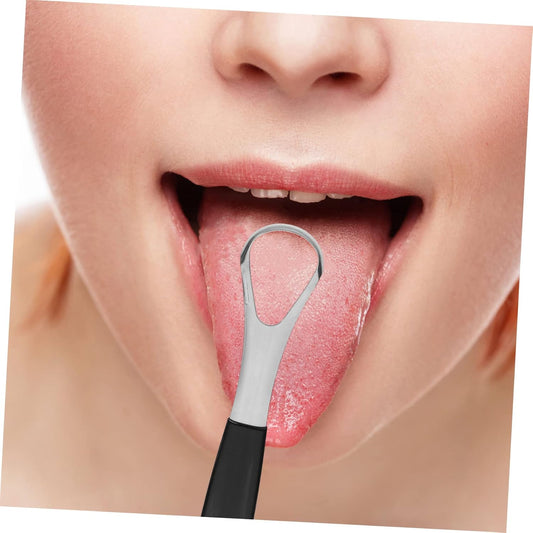 GALPADA Tongue Scraper for Adults Oral Care Tool Stainless Steel Tongue Cleaner Storage Box for Easy Cleaning