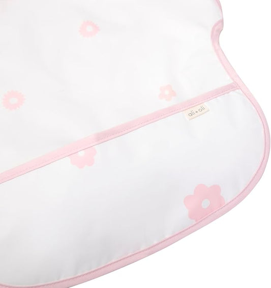 Ali+Oli Smock Bibs for Babies, BPA-Free Oeko-Tex Certified, Waterproof Baby Smock, Machine Washable, Toddlers Ages 6m+