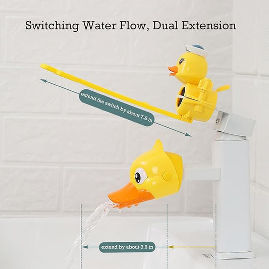 Faucet Handle Extender Set - Faucet Extender for Toddlers Faucet Handle Extender for Toddlers Faucet Extender for Kids(Yellow-Red)