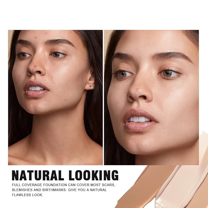 Full Coverage Concealer Cream Makeup, Sace Lady Waterproof Matte Smooth Concealer Corrector Long Lasting for Dark Spot Under Eye Circles Cover, 6g/0.2Oz (#30 Light Natural)