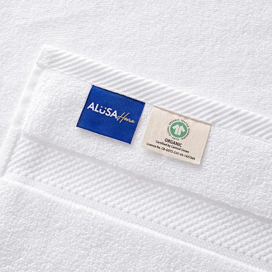 100% Organic Luxury Bath Sheets - GOTS Certified - Extra Large 35x70 Inches (Pack of 2) Zero-Twist, Long-Staple Cotton Bath Sheet Set (White)