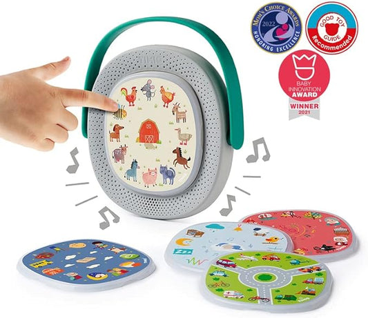 Starter Kit: The Screen-Free, Interactive Educational Audio & Learning Toy from 2 Years on with 5 Discs + 8 Languages DE/EN/FR/ES/IT/NL/CN/PT