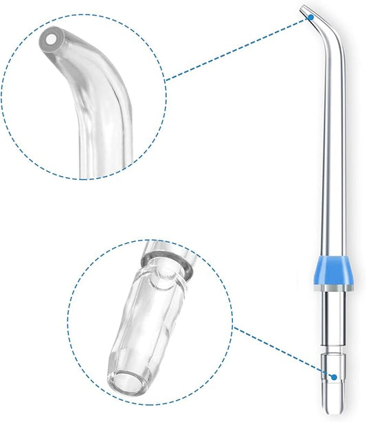 Flosser Replacement Tips for Waterpik Water Flosser, Reach Flosser Refill Heads Replacement Heads for Waterpik, Compatible with Waterpik Oral Irrigator & Dental Flosser(6 Classic Jet Tips)