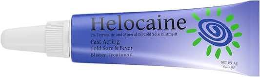 Fast Acting Cold Sore Treatment for Lips & Inside Mouth Canker Sore, Oral and Topical Rapid Pain Relief Over-The-Counter, 3g, 2 Pack