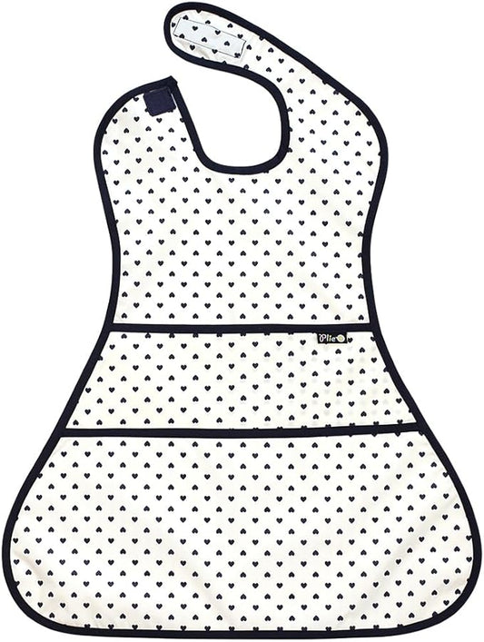 Full Coverage Waterproof Feeding Bib for Toddlers – Extra Long Apron Bib for Mealtime, Self-Feeding, High Chairn