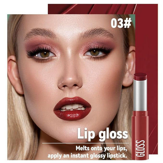 Wine Red Honey Tinted Lip Stain Lip Balm Lip Gloss Lipstick, Sheer Hydrating Lip Stains Tint, Moisturizing Lip Color for All Skin Tones, Nourishing Lip Balm with a Hint of Natural Black Cherry