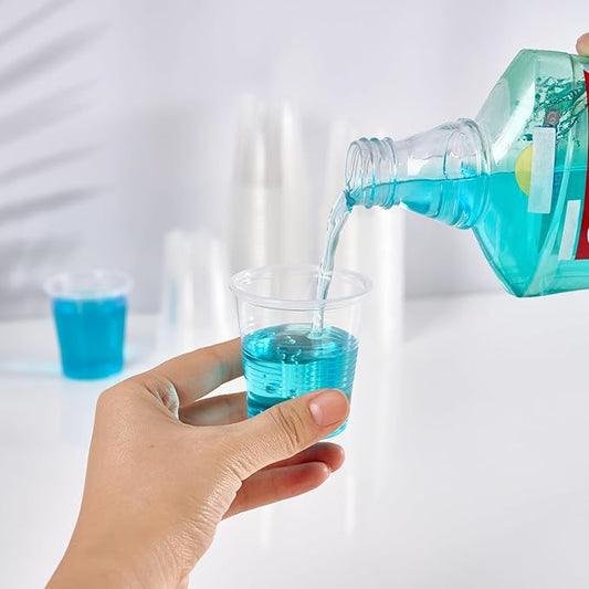 1200Pack 3oz Plastic Cups,Disposable Mouthwash Cups,3 Ounce Small Clear Tumblers for Tasting, Drinking and Party