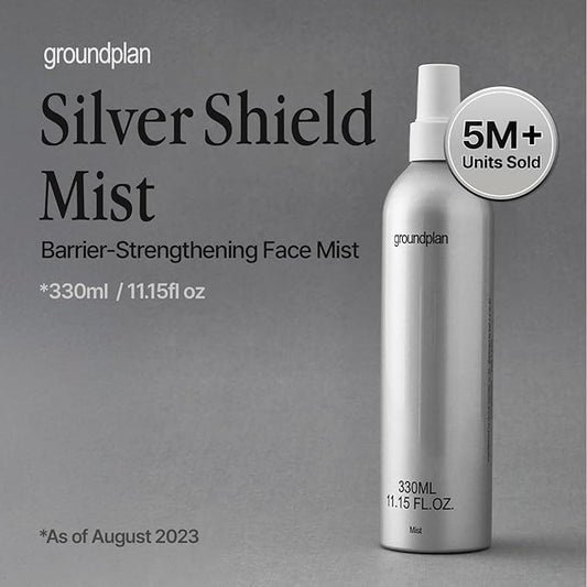 Silver Shield Mist - Facial Barrier Toner Spray, 80% Witch Hazel Water, Centella Asiatica for Skin Barrier Repair, Recovery Calming Mist for Sensitive Skin, Korean Skin Care (11.16 fl oz)