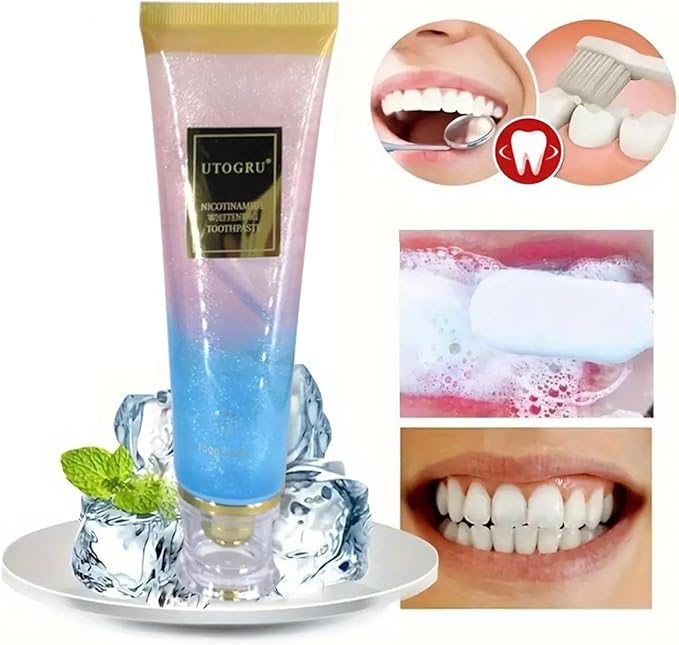 Niacinamide Whitening Toothpaste, Utogru Teeth Radiant Whitening Toothpaste - Enamel Care, Repair and Protect Teeth, Fresh Breath (1)