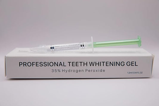 LaserGlow 35% Hydrogen Peroxide Teeth Whitening Gel – Professional Dental-Grade Syringe for Rapid in-Office Whitening; Enamel-Safe, Low-Sensitivity Formula for Dentists & Whitening Technicians