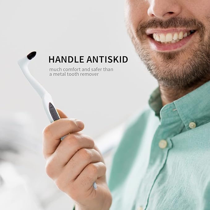 3Pcs Tooth Stain Remover, Teeth Cleaning Calculus Tool, Professional Teeth Whitening Polishing Cleaning Kit, Not Electric Cleaner Brush(White)