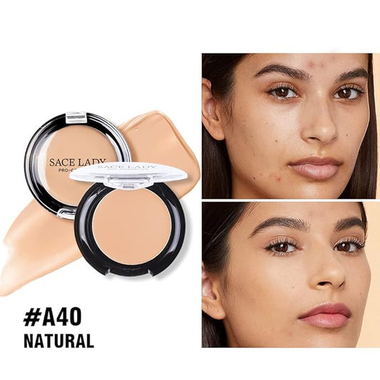 Full Coverage Concealer Cream Makeup, Waterproof Matte Smooth Concealer Corrector Long Lasting for Dark Spot Under Eye Circles Cover, 6g/0.2Oz (#40 Natural)