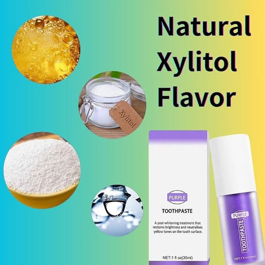 Purple Toothpaste for Teeth Whitening, Purple Toothpaste, Purple Teeth Whitening Toothpaste, Colour Correcting Toothpaste for Teeth whitening, Teeth Whitener